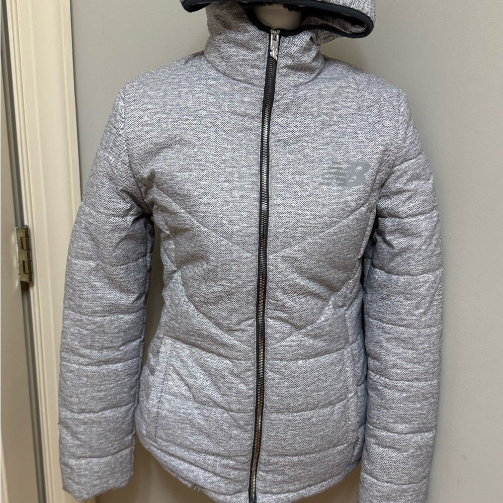New Balance Women's Heather Gray Puffer Jacket